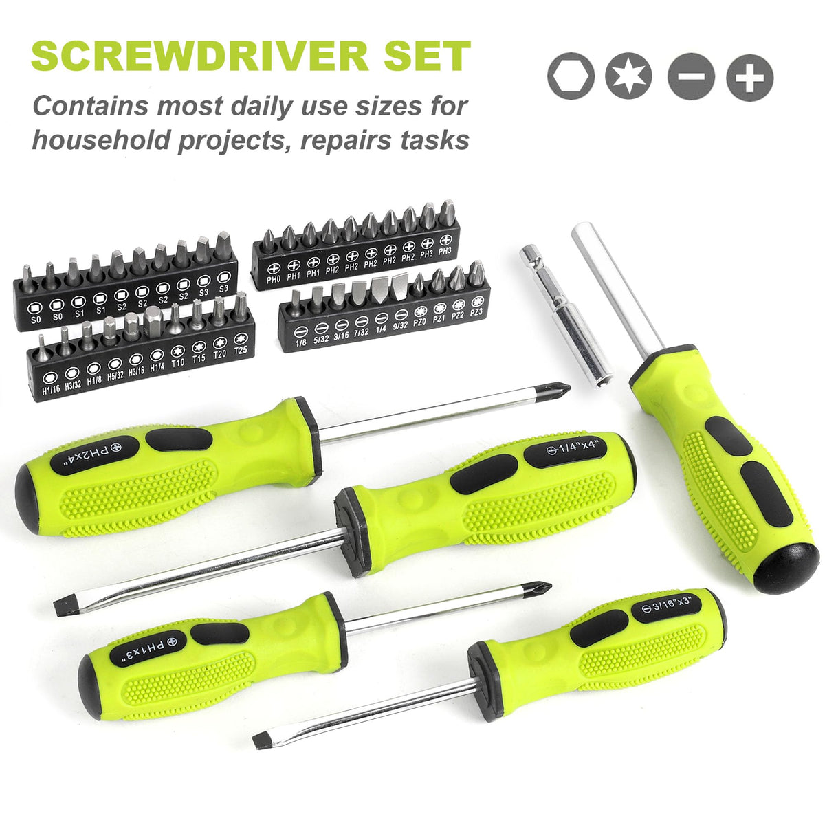 225-Piece Home Repairing Tool Kit with Tool Box T100