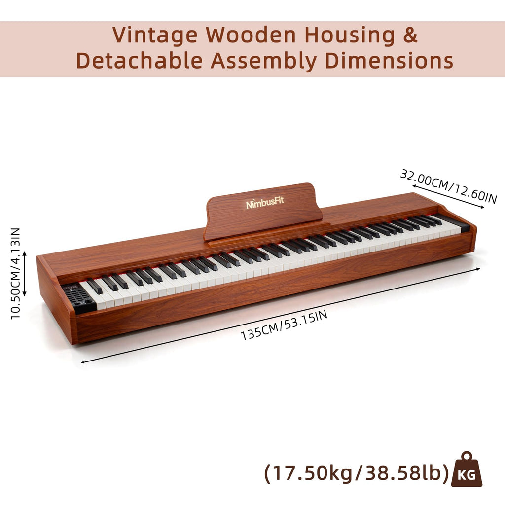 88 Keys Hammer Weighted Digital Piano G976