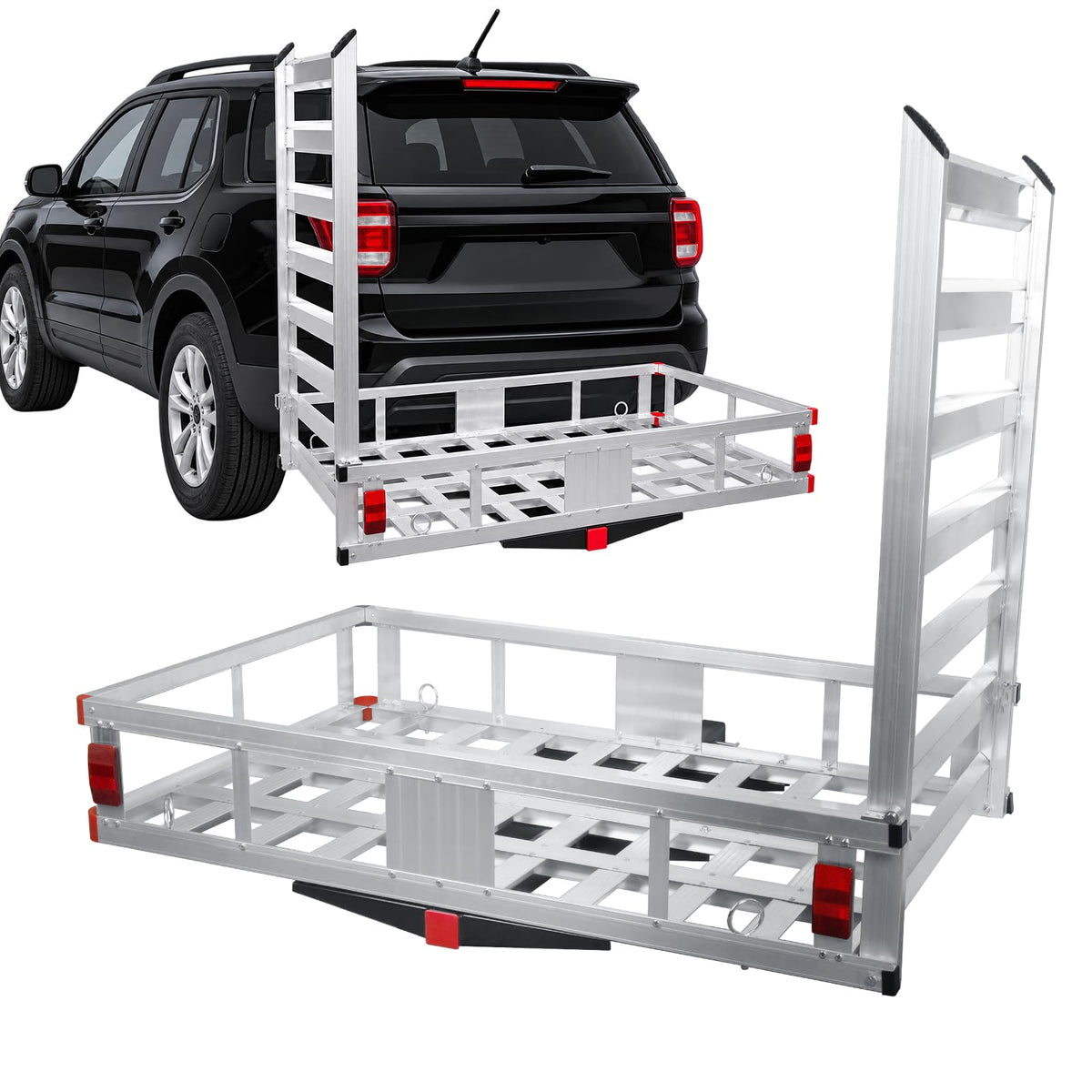 Heavy-Duty Aluminum Hitch Cargo Carrier U9300