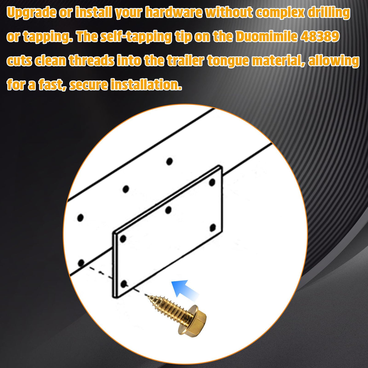 3/8 in x 1 in Self Tap Screw 6P Y90948