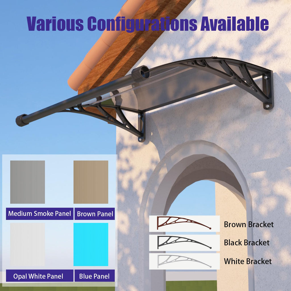32" x 48" Window Door Awning Canopy with Drainage U3121