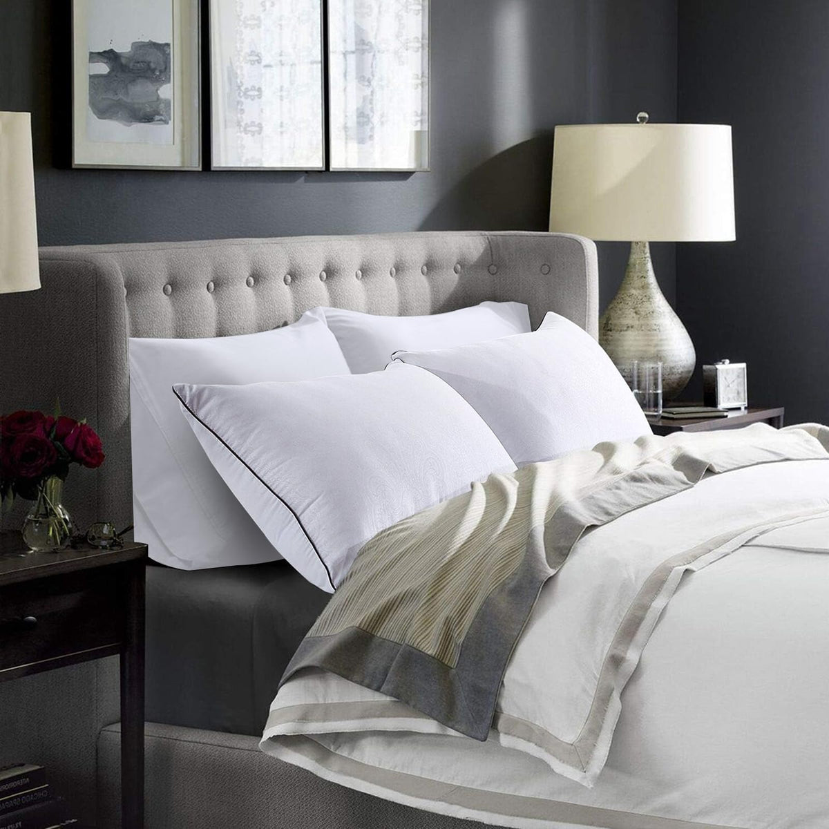 King Size Set of 2 Down Alternative Pillows T677
