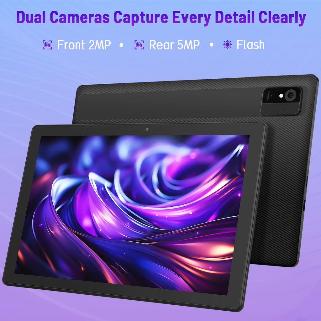 10.1 inch Android Tablet 8GB RAM 64GB ROM Black Y1308