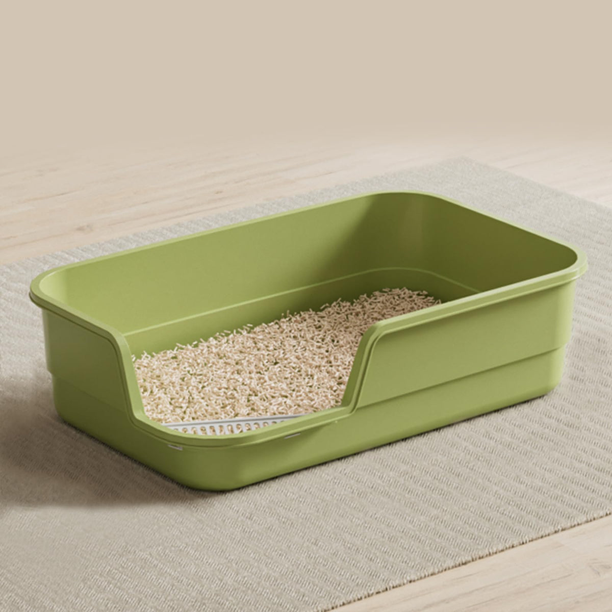 Extra Large High Sides Low Entry Cat Litter Box C924747