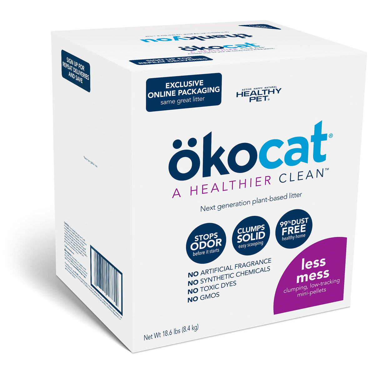 Unscented Wood Clumping Cat Litter Mini-Pellets 18.6 pounds D212707