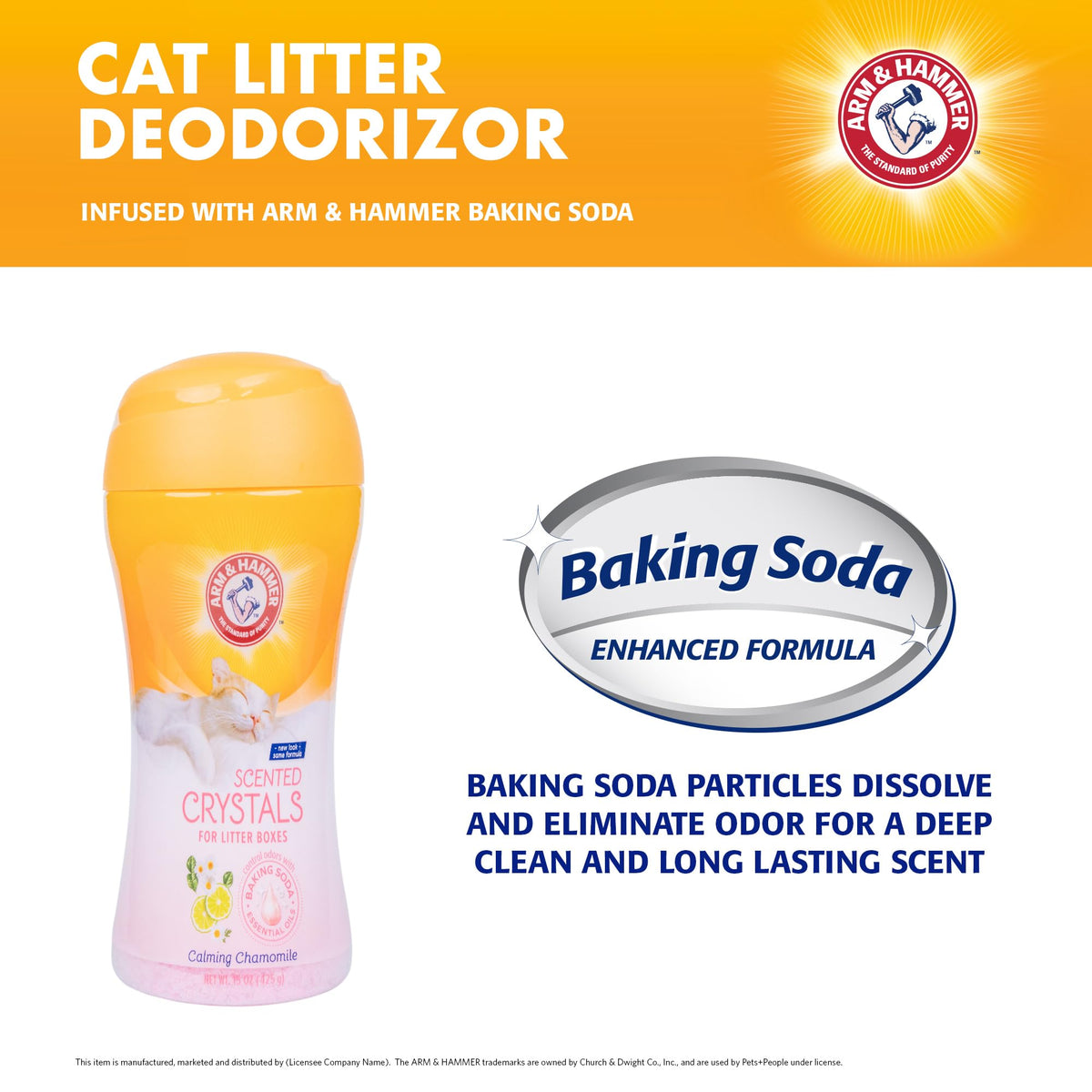 Calming Cat Litter Deodorizing Crystals Chamomile 15 Oz E6772