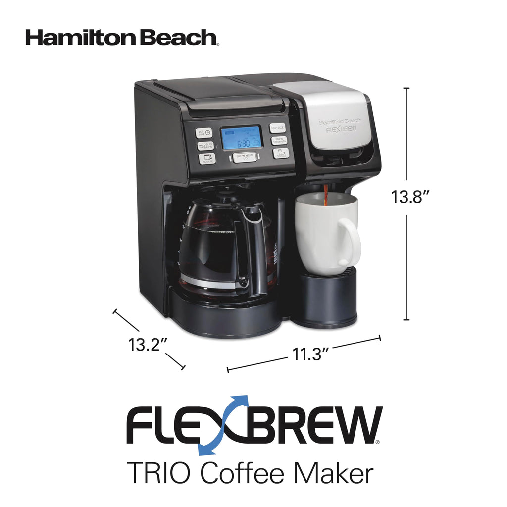 2-Way Coffee Maker with K-Cup Pods or Grounds, Black B952469