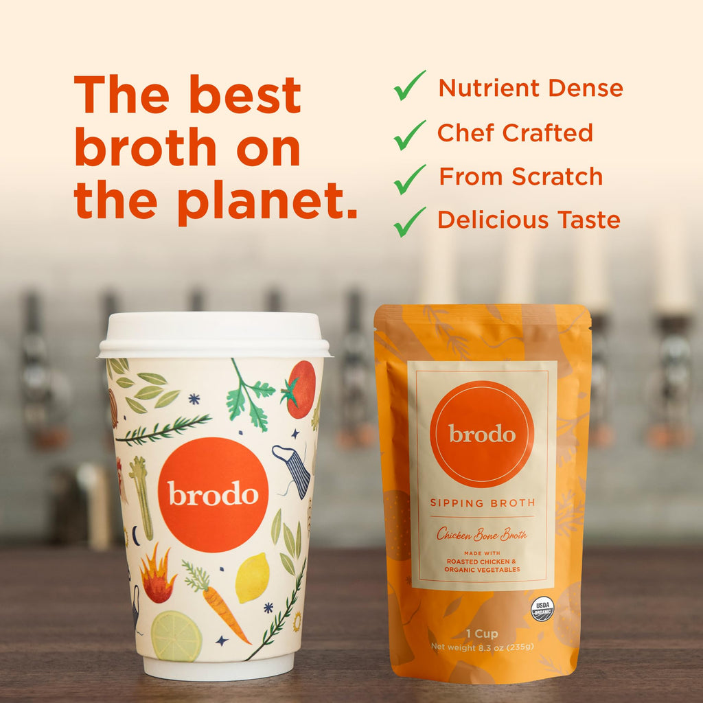 Organic Chicken & Beef Bone Broth 6x 8.3 oz E4786