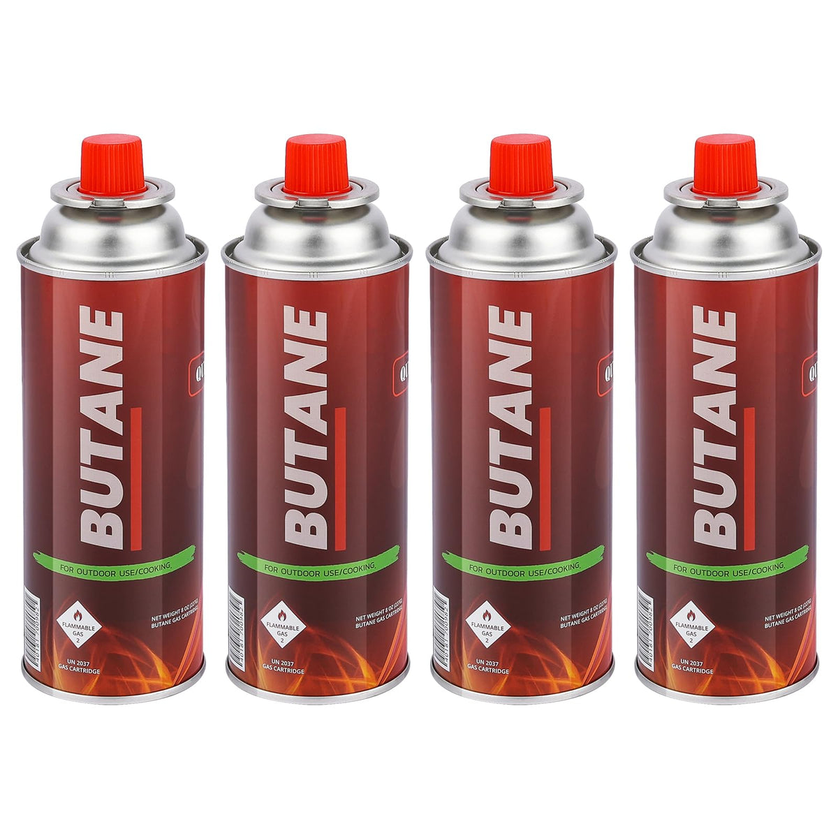 8oz Butane Fuel Canisters 4 Pack W3364