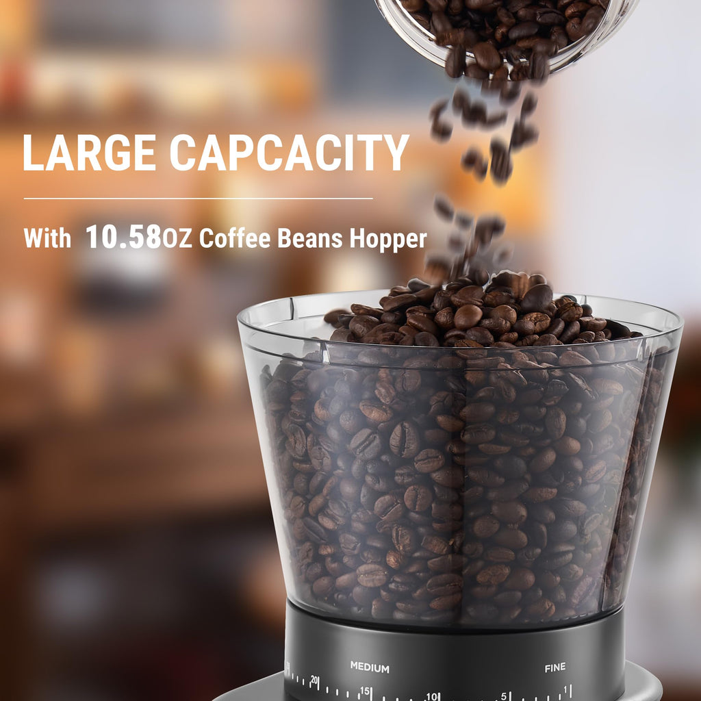 Electric Conical Burr Coffee Grinder with 30 Grind Settings U30416