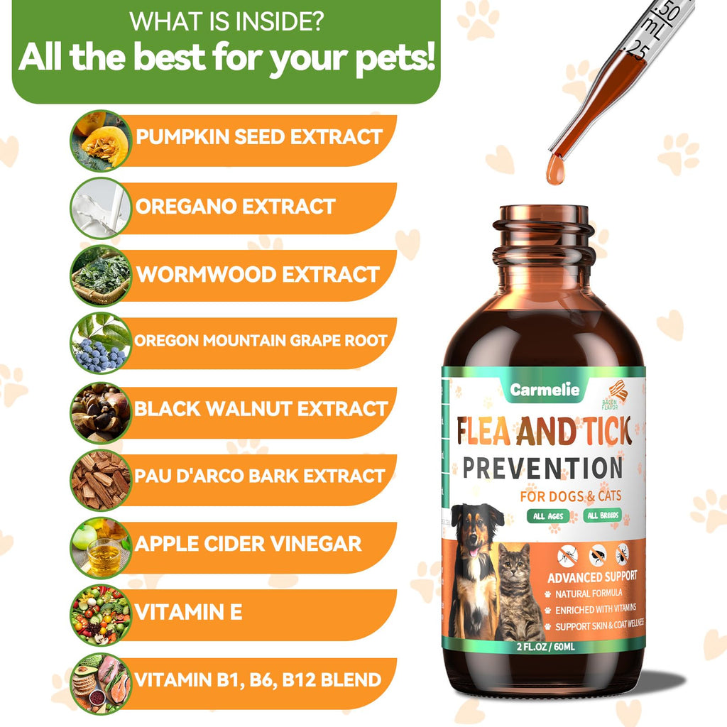 Flea and Tick Prevention for Dogs and Cats 60ml S74251