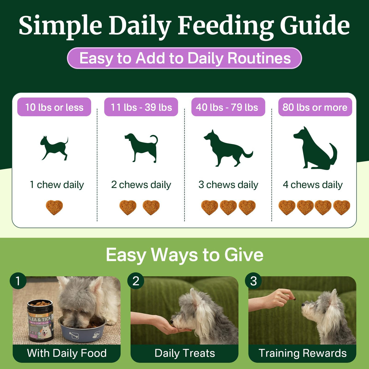 Dog Flea and Tick Prevention Chewables H371