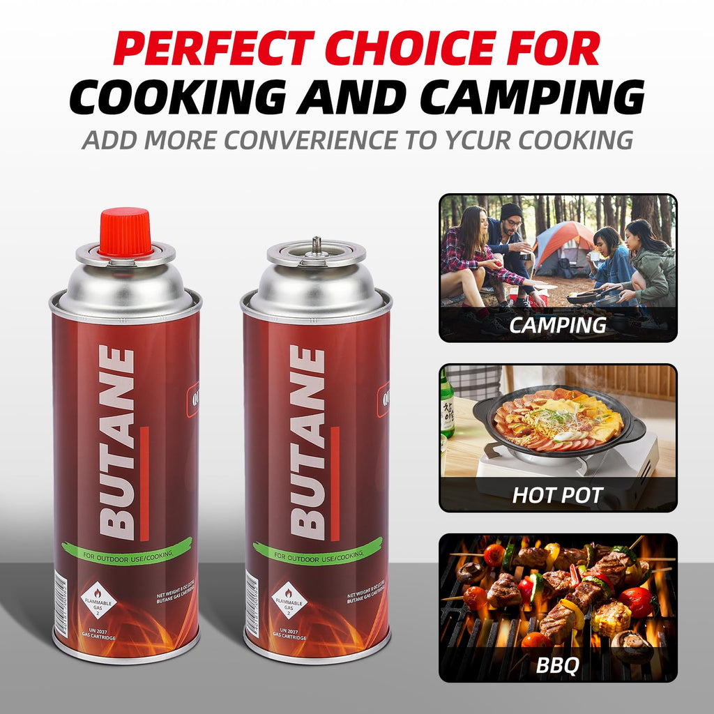 8oz Butane Fuel Canisters 4 Pack W3364