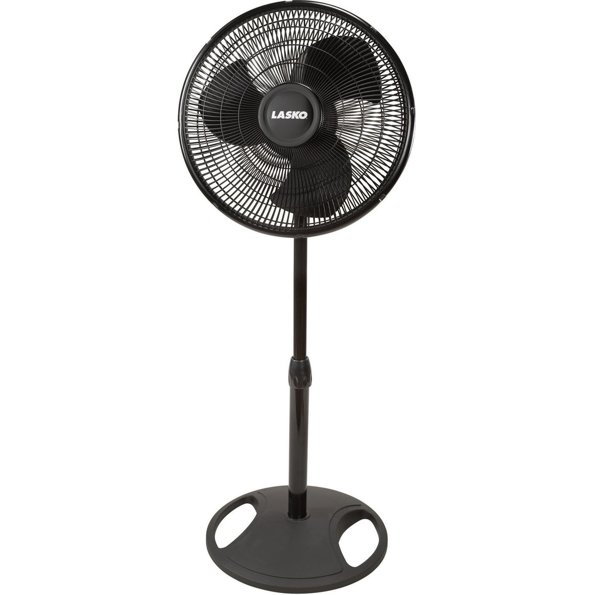 16 Inch Oscillating 3 Speed Pedestal Stand Fan, Black (2 Pack) K726852