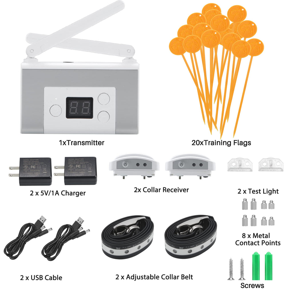 Electric Wireless Dog Fence System with Waterproof Rechargeable Collar G6279