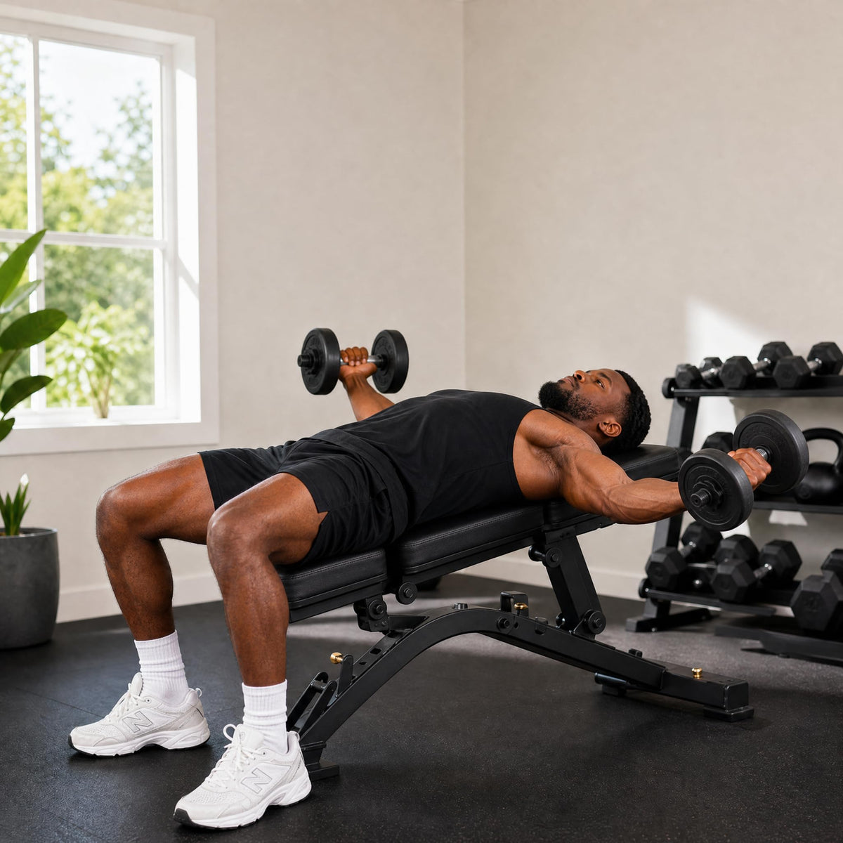 Cast Iron Adjustable Dumbbell Weight Set T7487