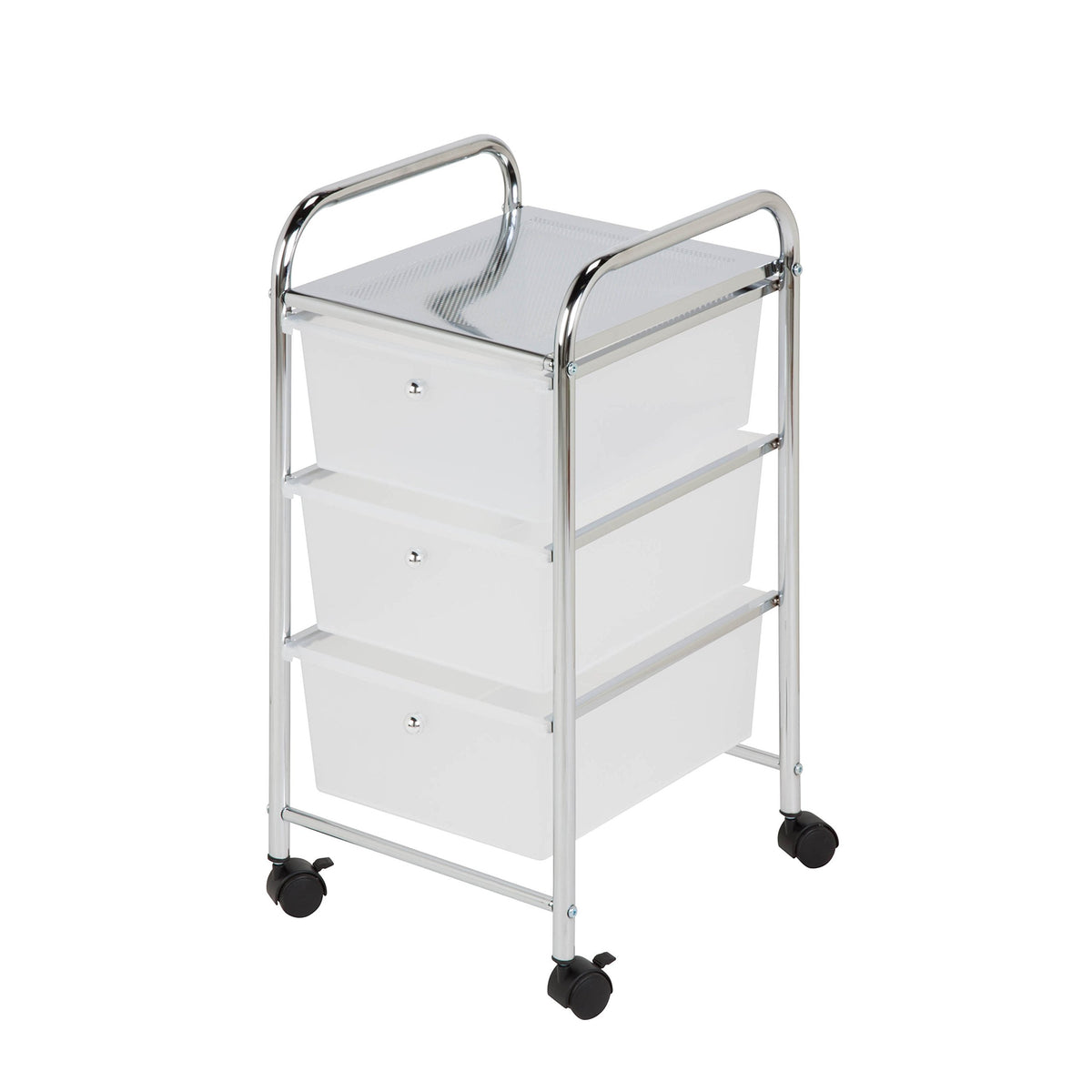 3 Drawer Plastic Storage Cart on Wheels S2591