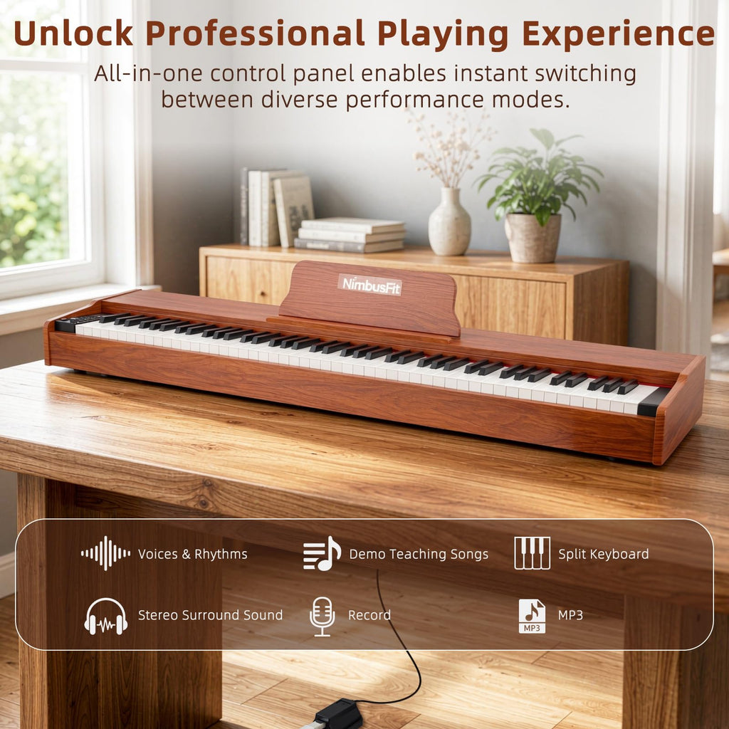 88 Keys Hammer Weighted Digital Piano G976