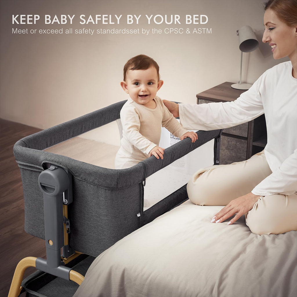3-in-1 Dark Grey Baby Bassinet K441483
