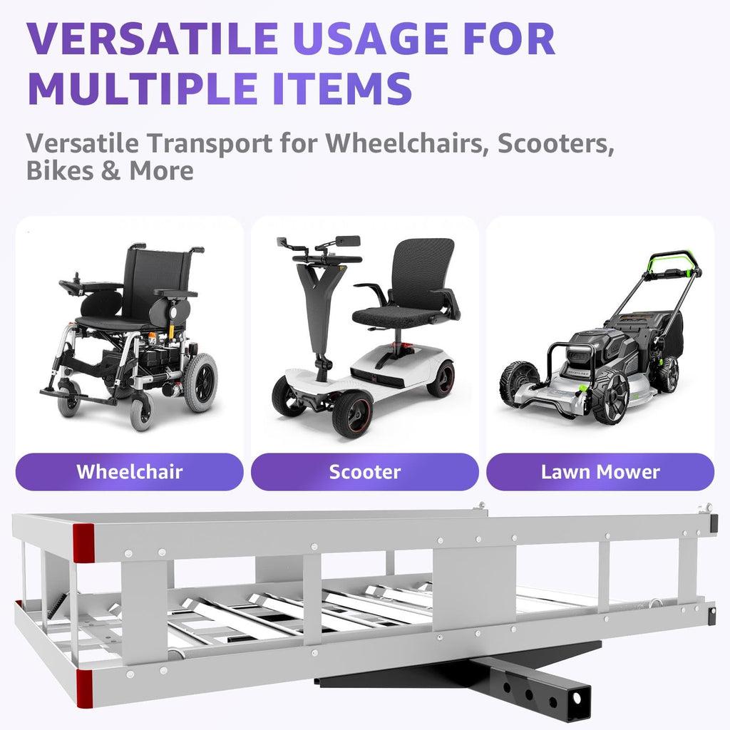 Heavy-Duty Aluminum Hitch Cargo Carrier U9300