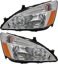 Honda Accord Headlights Lamps 2003 2004 2005 2006 2007 R43033