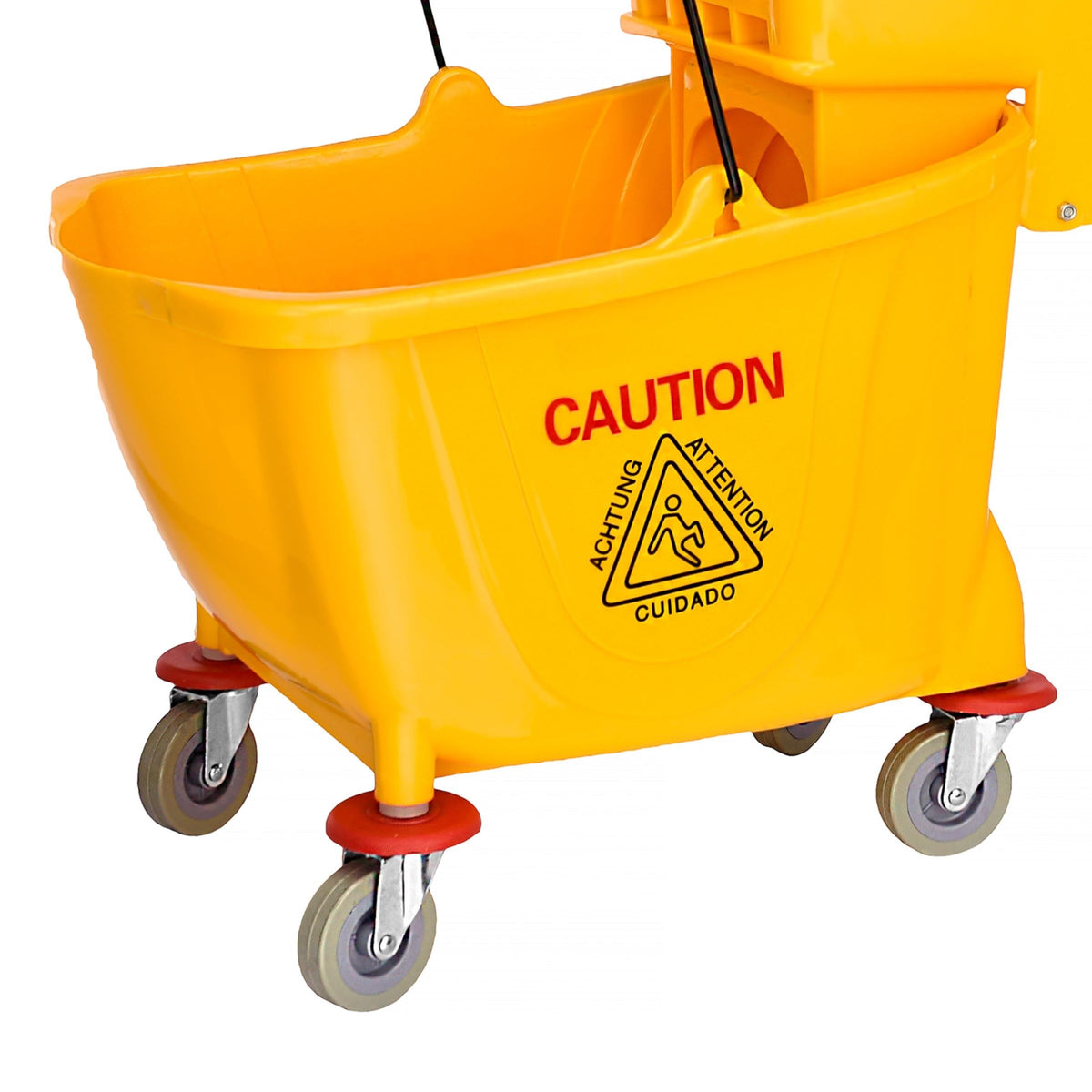 35 qt. Yellow Mop Bucket on Wheels C23632