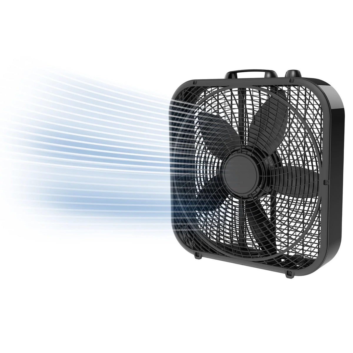 20" Classic Box Fan, 3 Speeds, Black C82536
