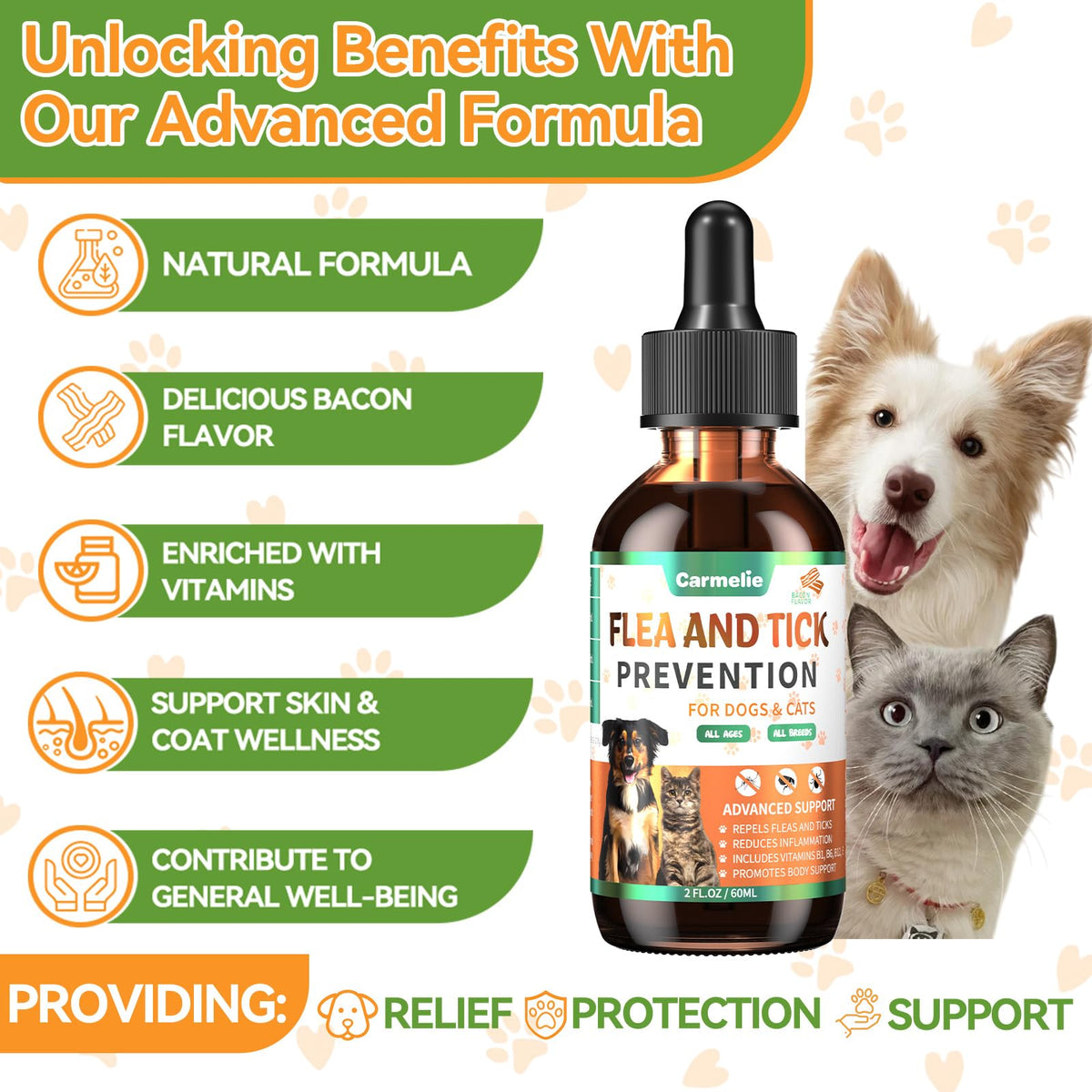 Flea and Tick Prevention for Dogs and Cats 60ml S74251