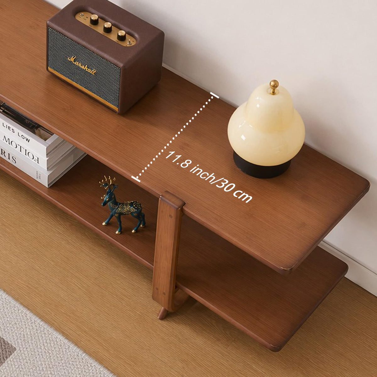 Bamboo TV Stand with Storage up to 65'' V757
