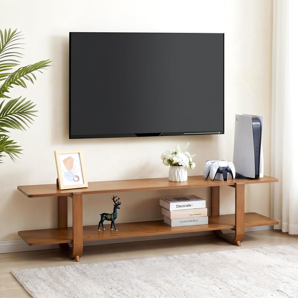 Bamboo TV Stand with Storage up to 65'' V757