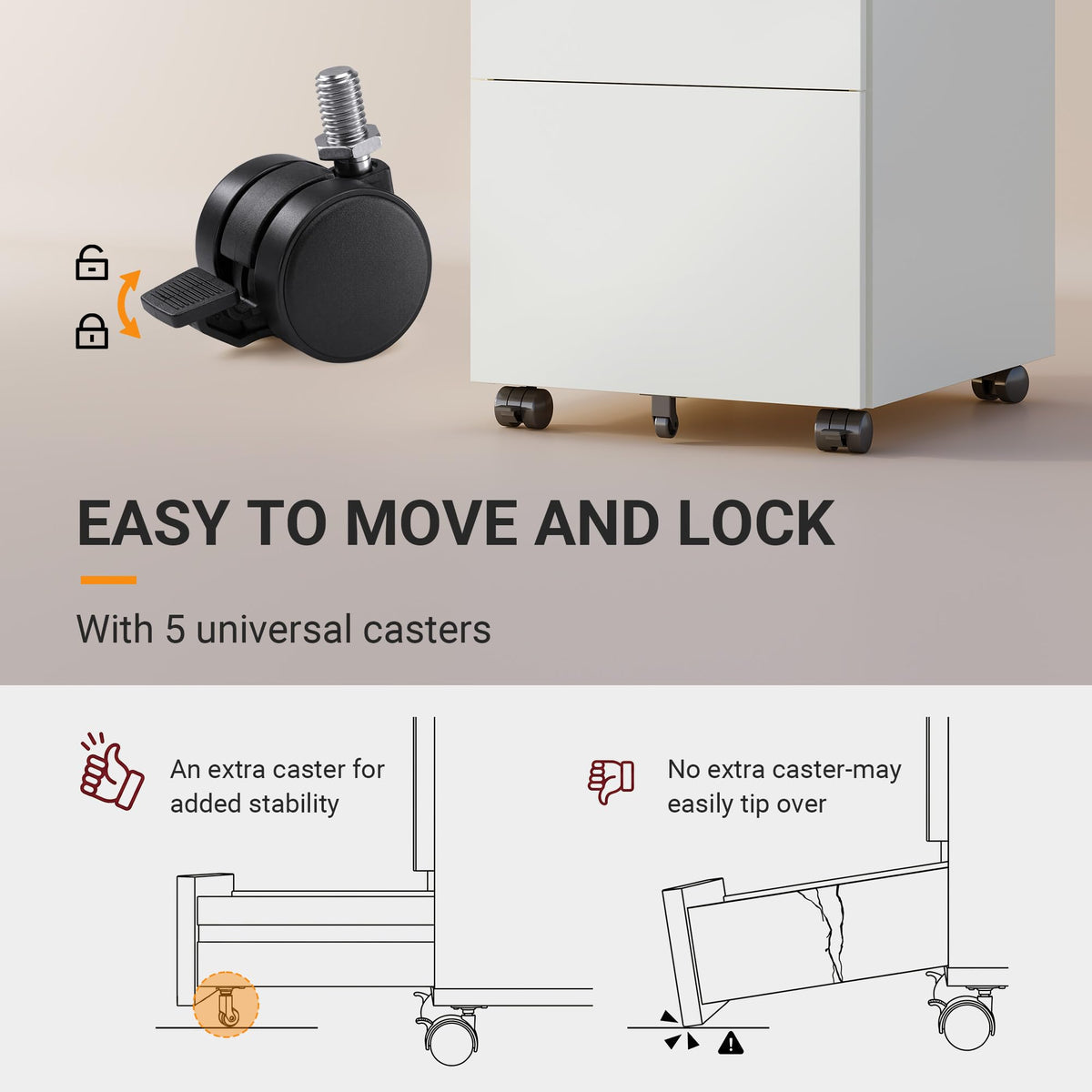 3 Drawer File Cabinet with Combination Lock E7790