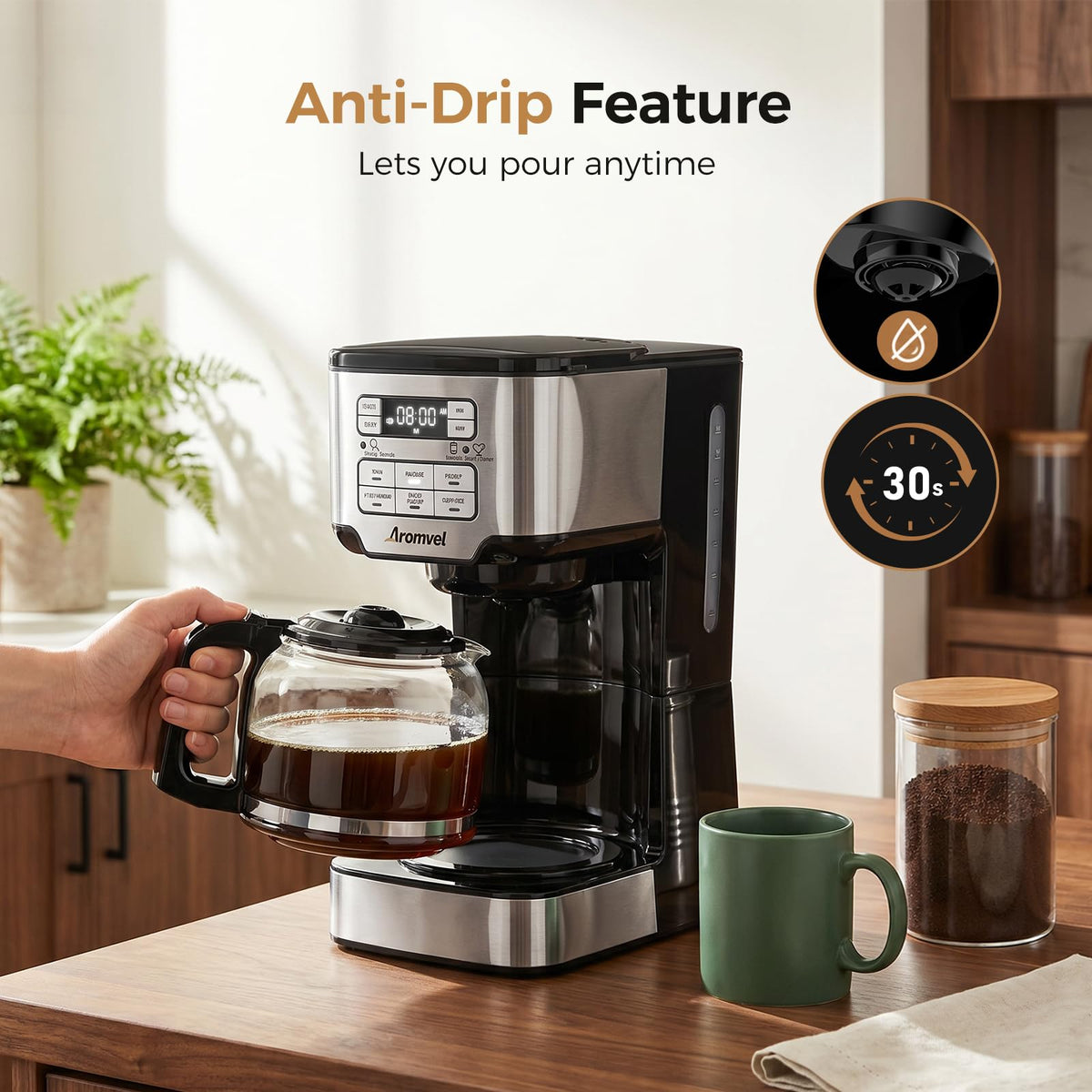 12 Cup Programmable Drip Coffee Maker J40515