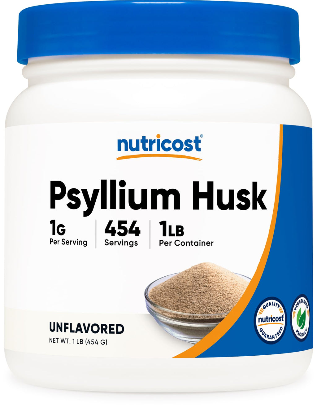 Psyllium Husk Ground Powder 1lbs Gluten Free Non-GMO A95386