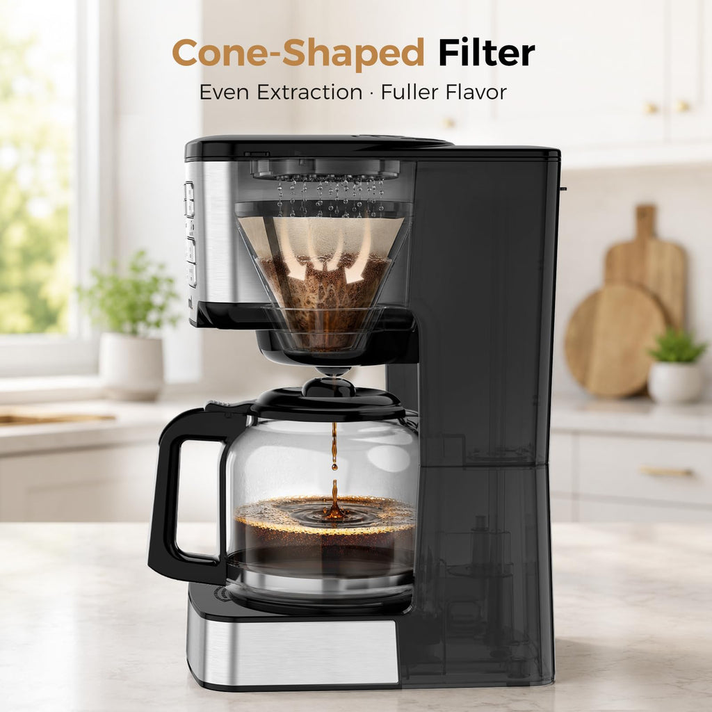 12 Cup Programmable Drip Coffee Maker J40515