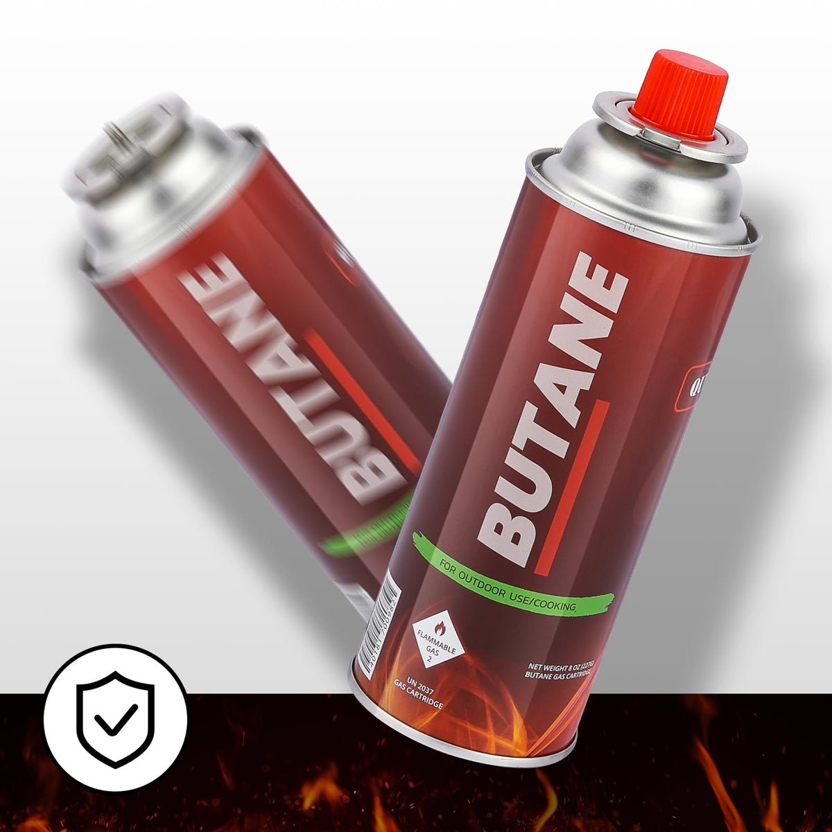 8oz Butane Fuel Canisters 4 Pack W3364