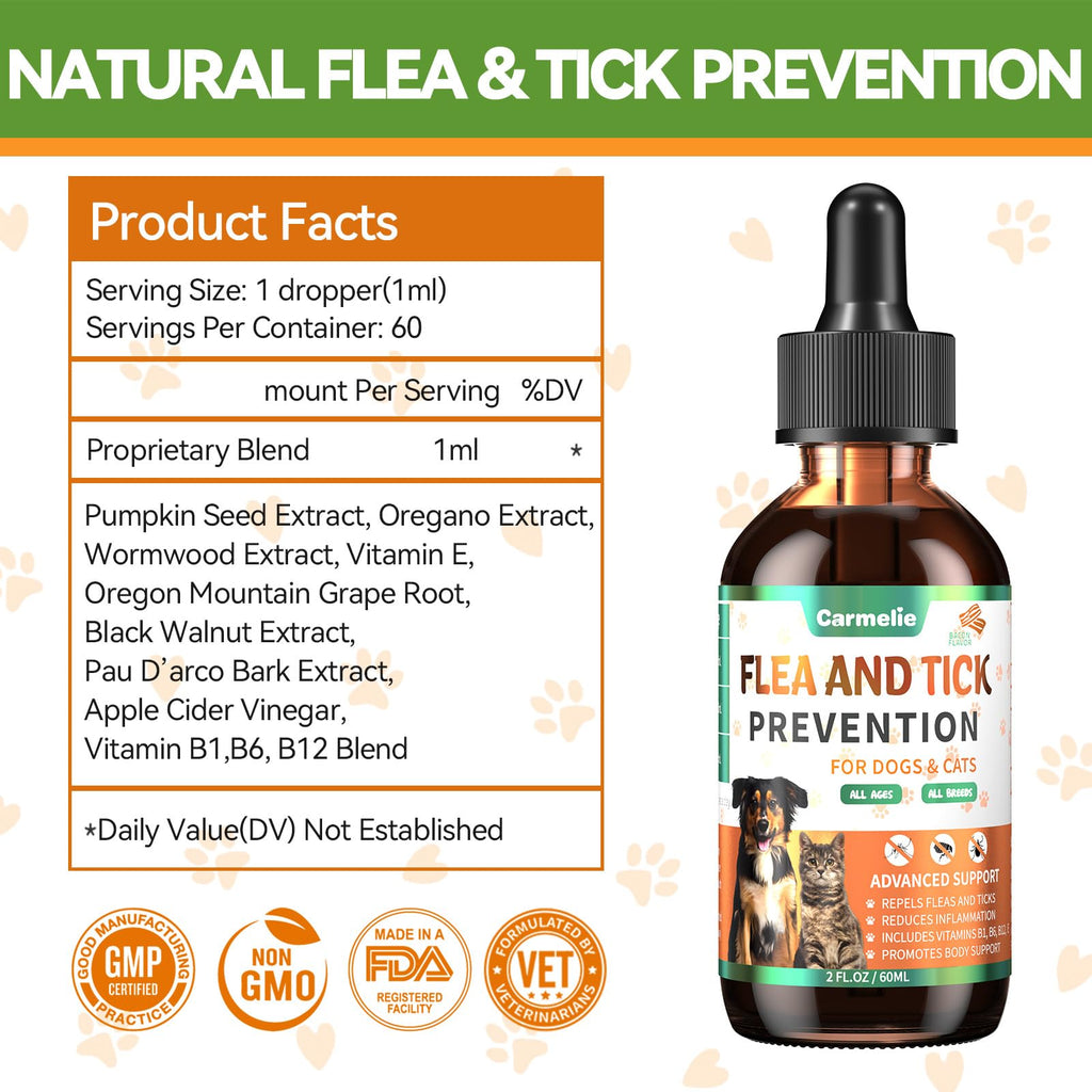 Flea and Tick Prevention for Dogs and Cats 60ml S74251