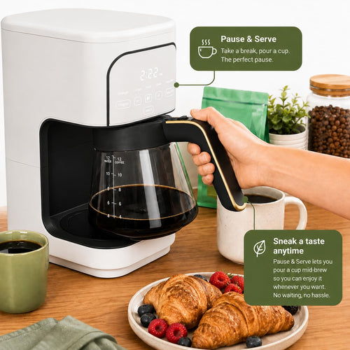 12-Cup Programmable Coffee Maker with Glass Carafe C12505