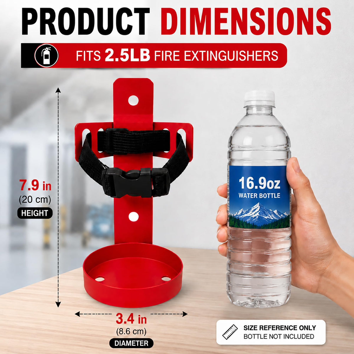 Fire Extinguisher Wall Mount Bracket 2.5 lb 1 Pack X89821