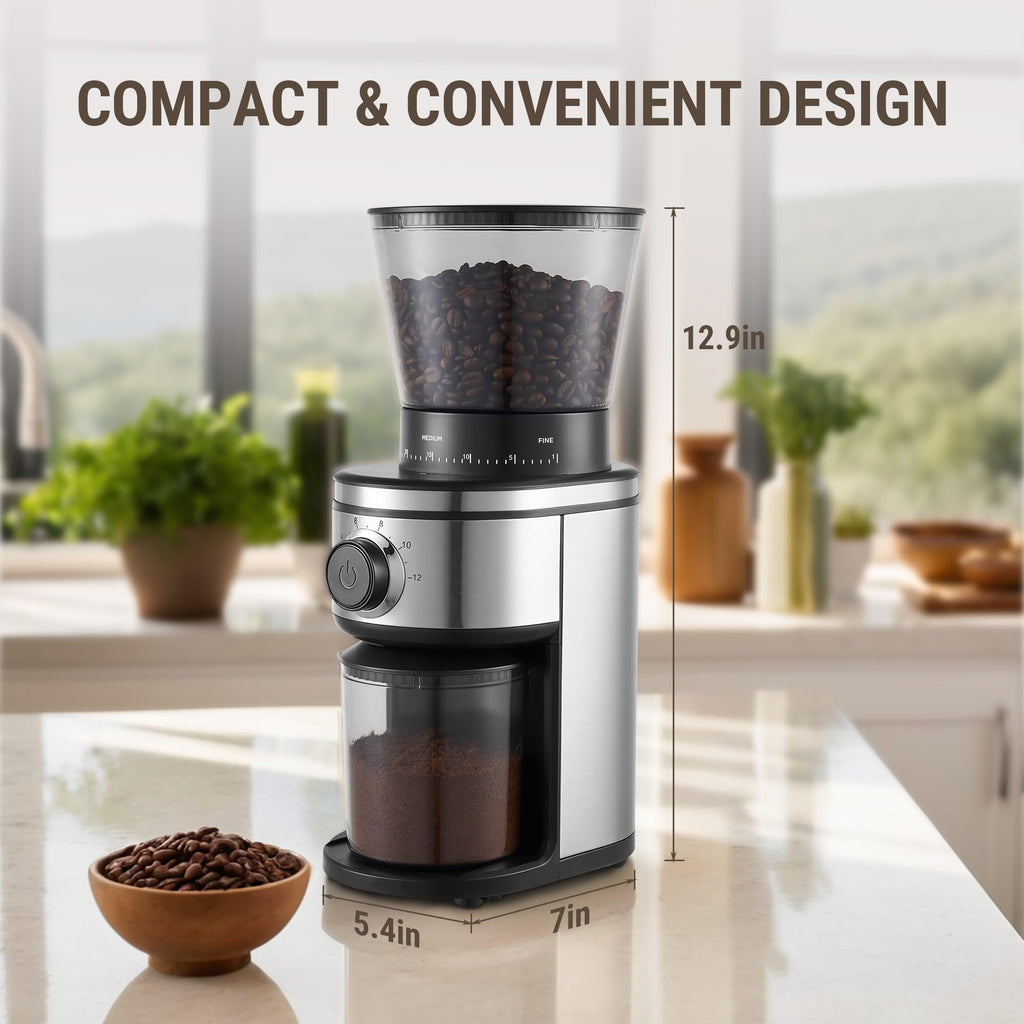 Electric Conical Burr Coffee Grinder with 30 Grind Settings U30416