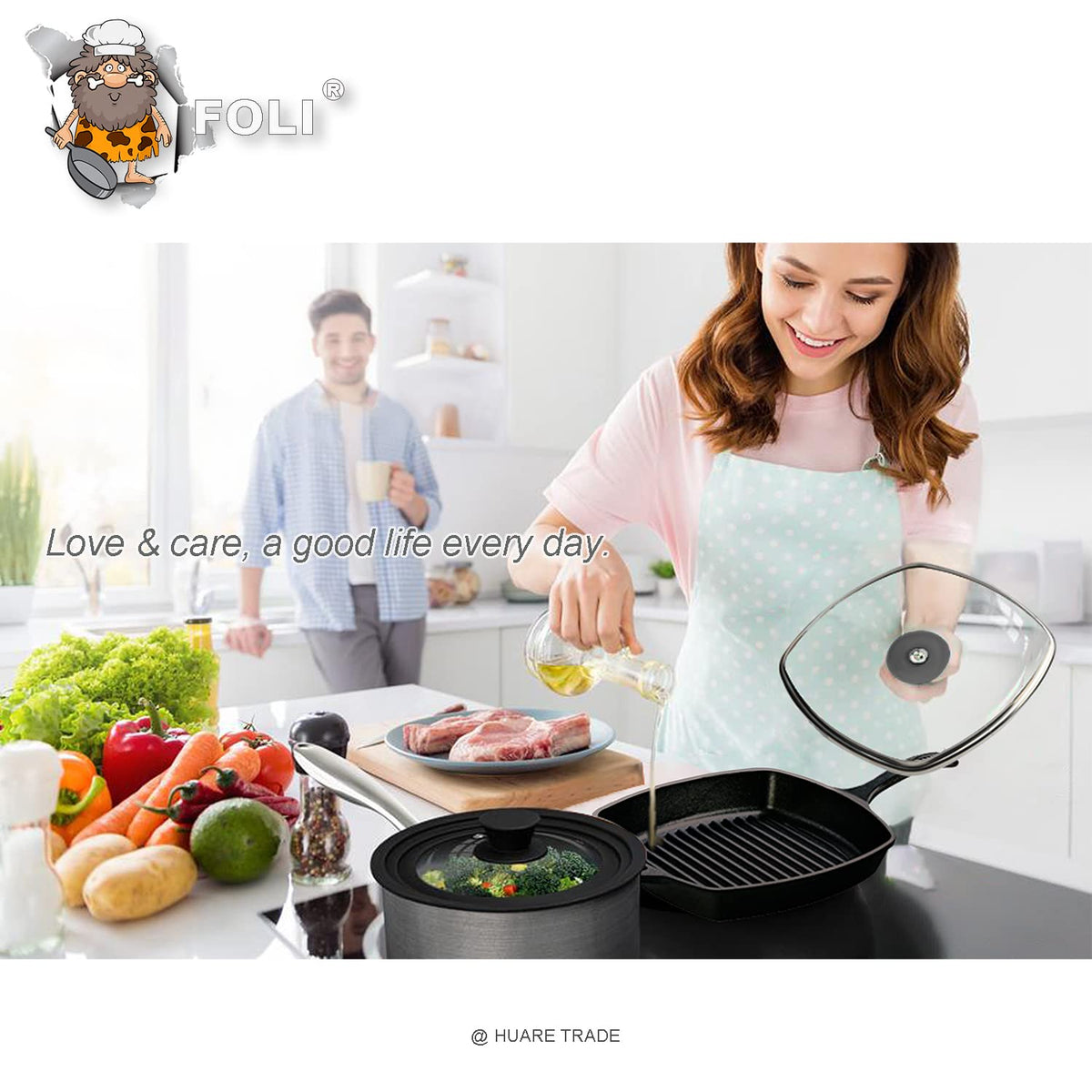 10.5" Vented Square Glass Lid M55870