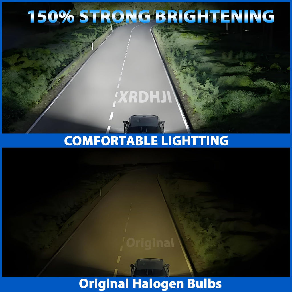 Halogen Headlight Bulbs 9005 High Beam 9006 Low Beam Pack of 4 O326