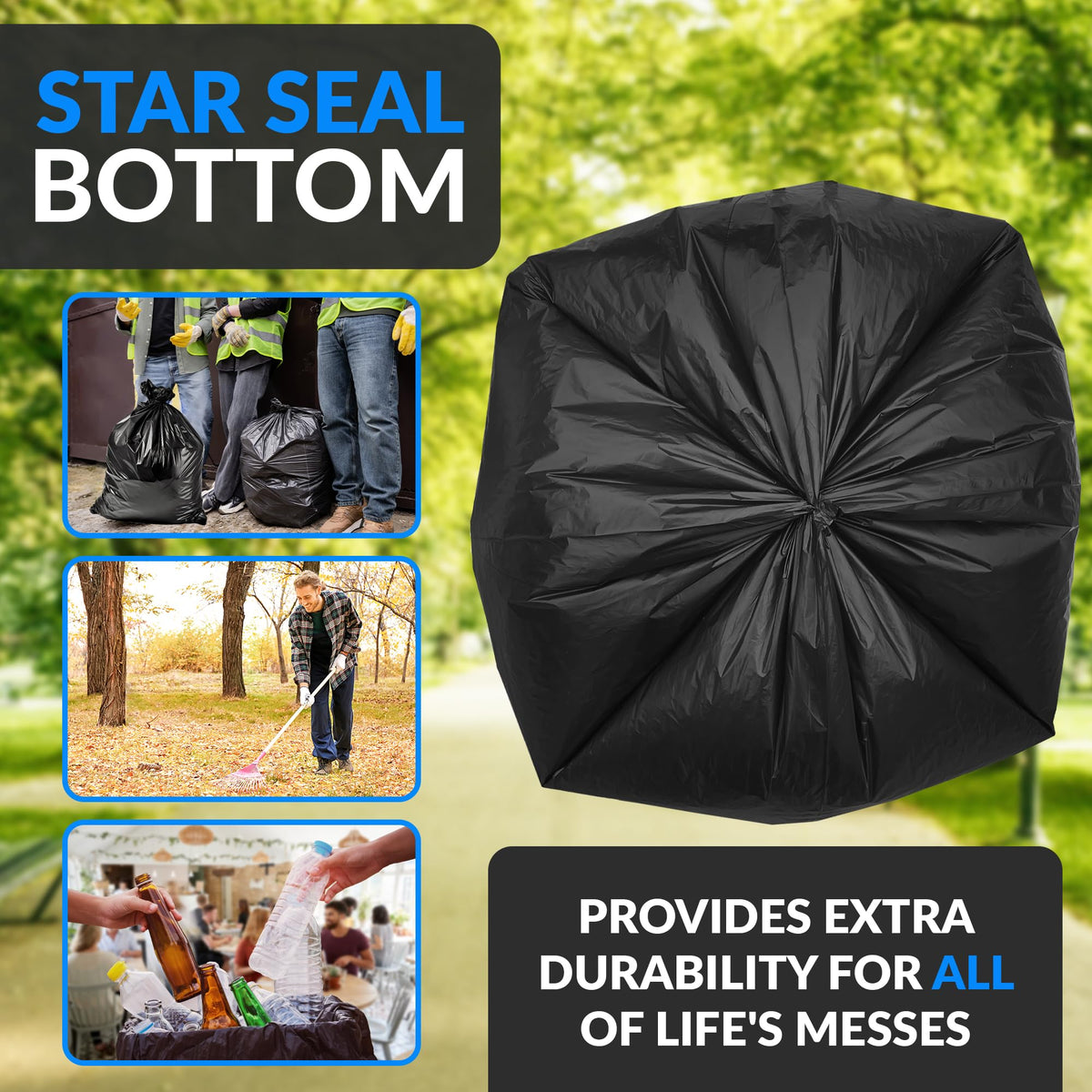 40 to 45 Gallon Heavy Duty Trash Bags D24767