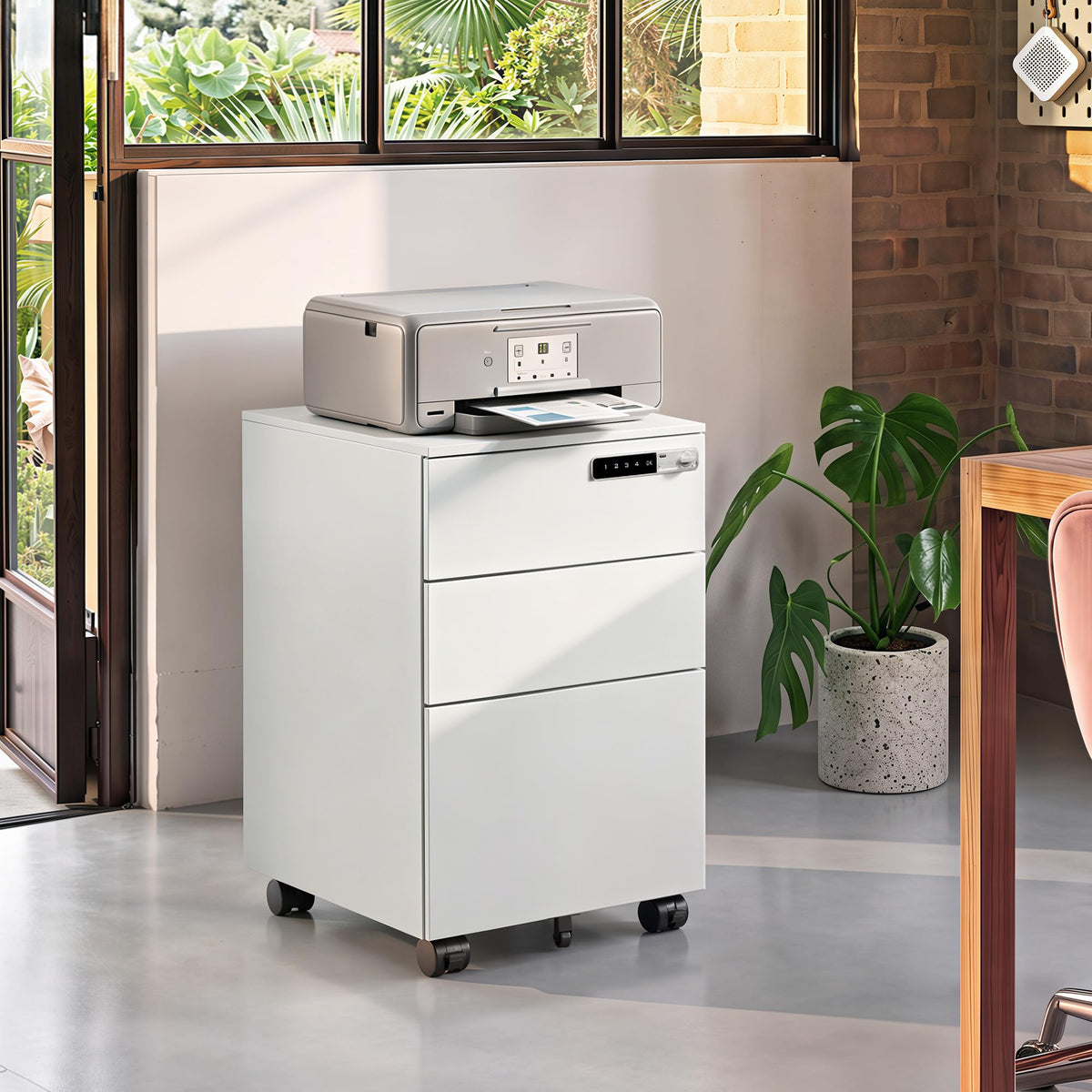 3 Drawer File Cabinet with Combination Lock E7790