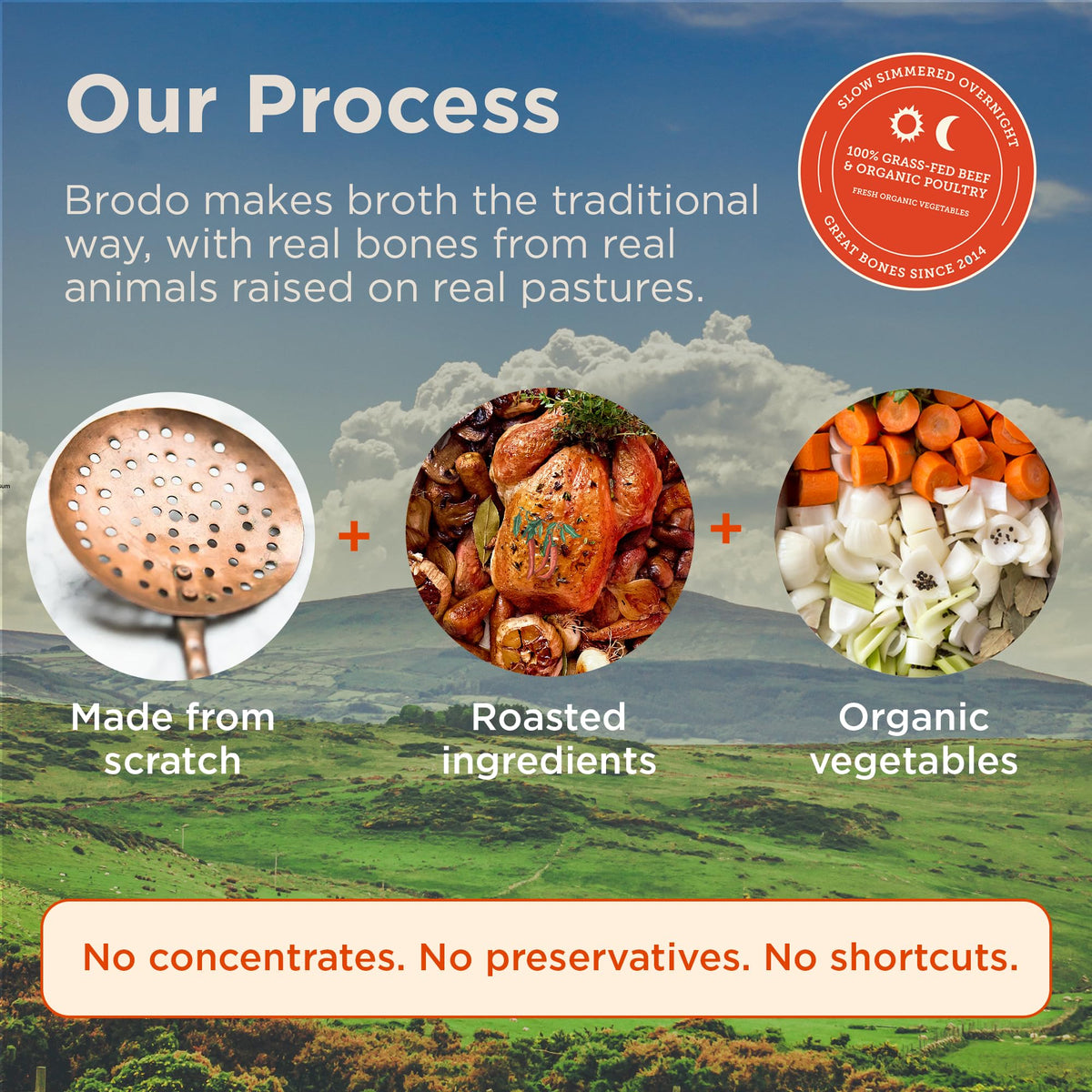 Organic Chicken & Beef Bone Broth 6x 8.3 oz E4786
