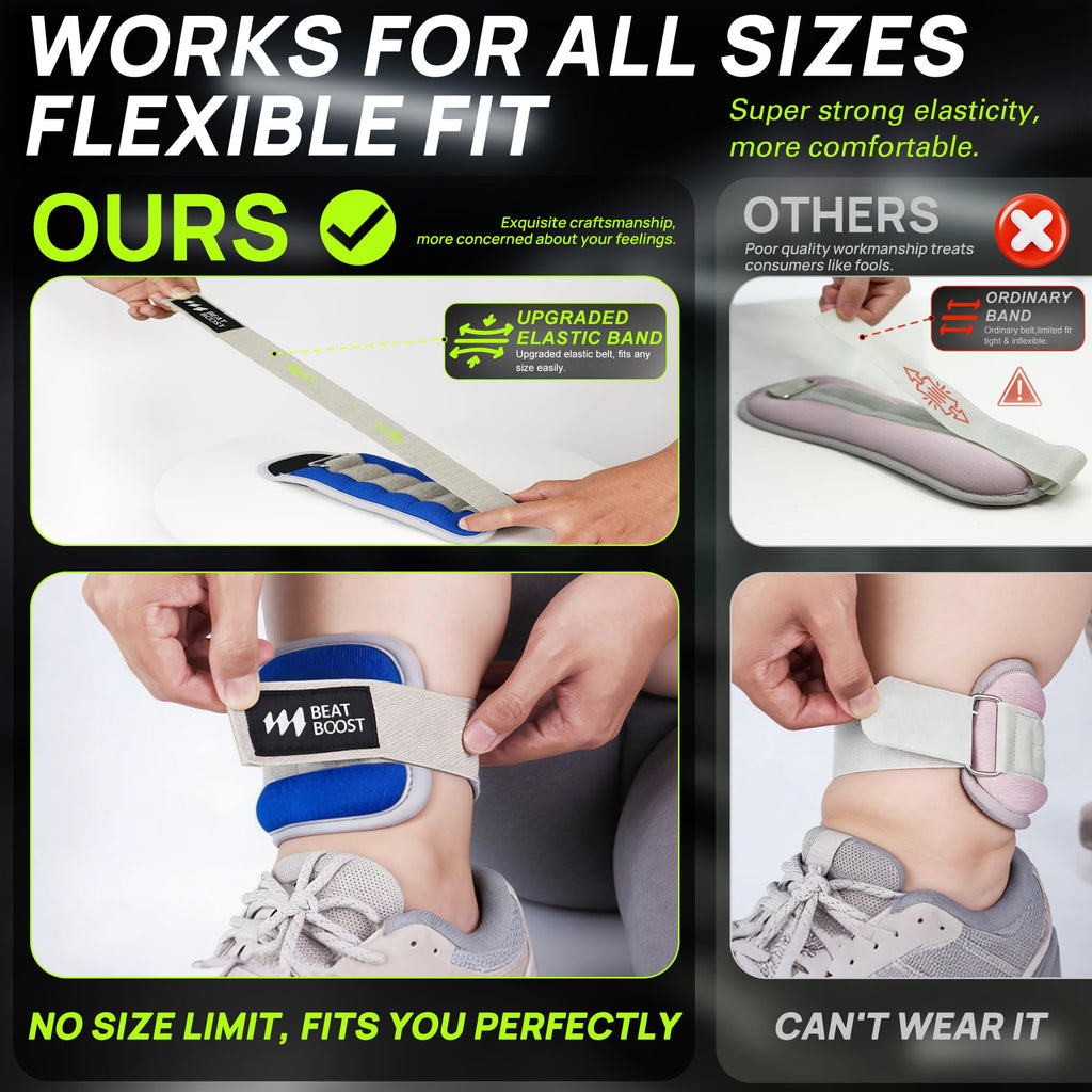 Ankle Wrist Weights Set with Adjustable Straps P2562