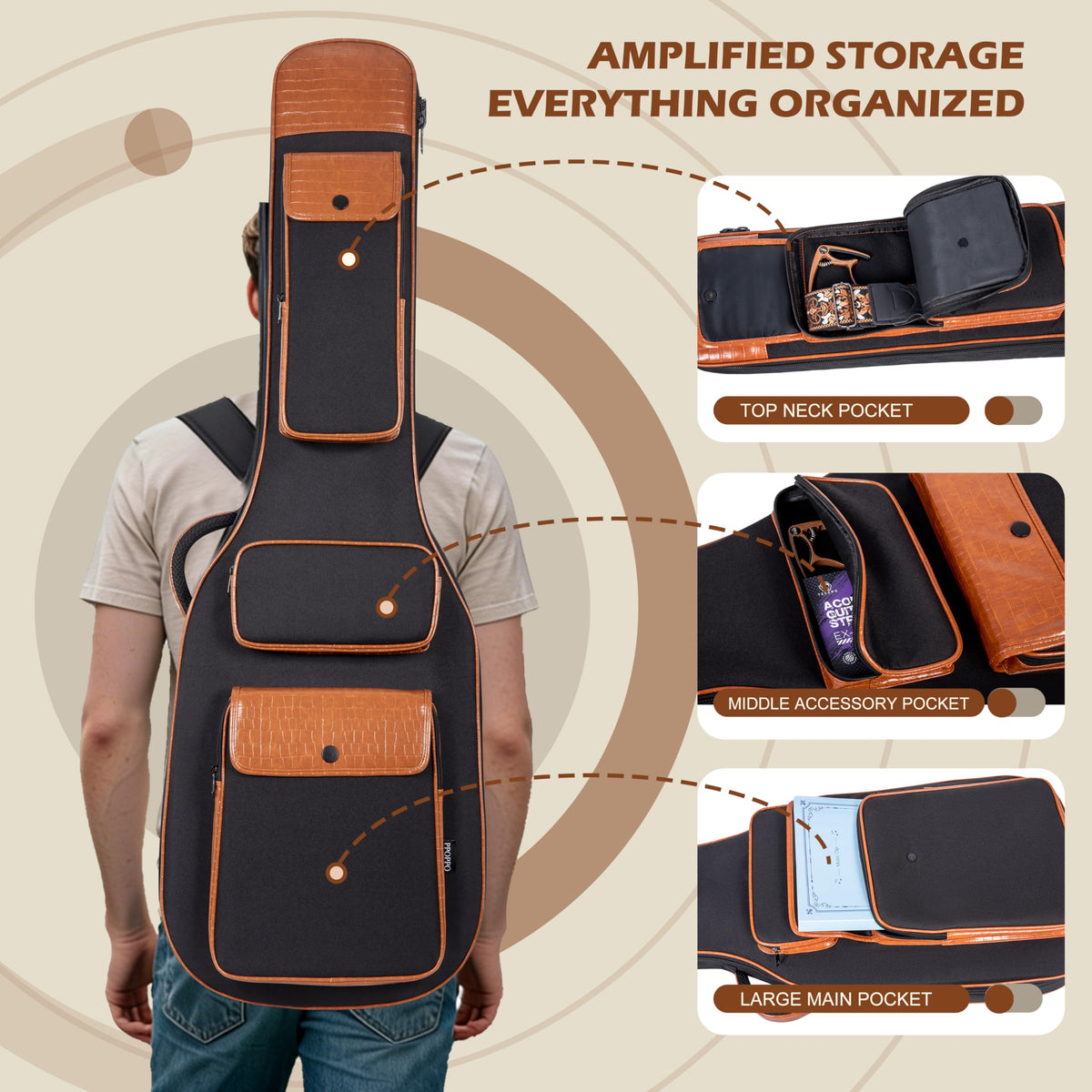 0.5" Thick Padded Bass Gig Bag X330