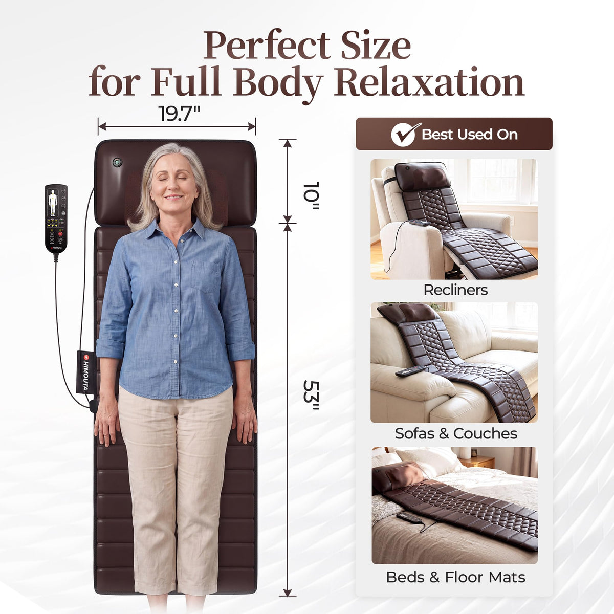 Full Body Massage Mat with Heat F124845