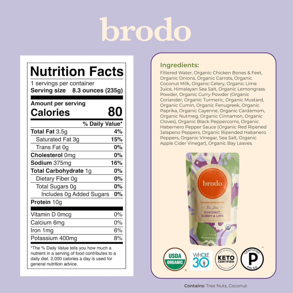 Organic Chicken & Beef Bone Broth 6x 8.3 oz E4786