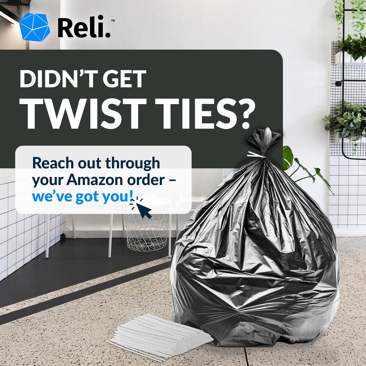 40 to 45 Gallon Heavy Duty Trash Bags D24767