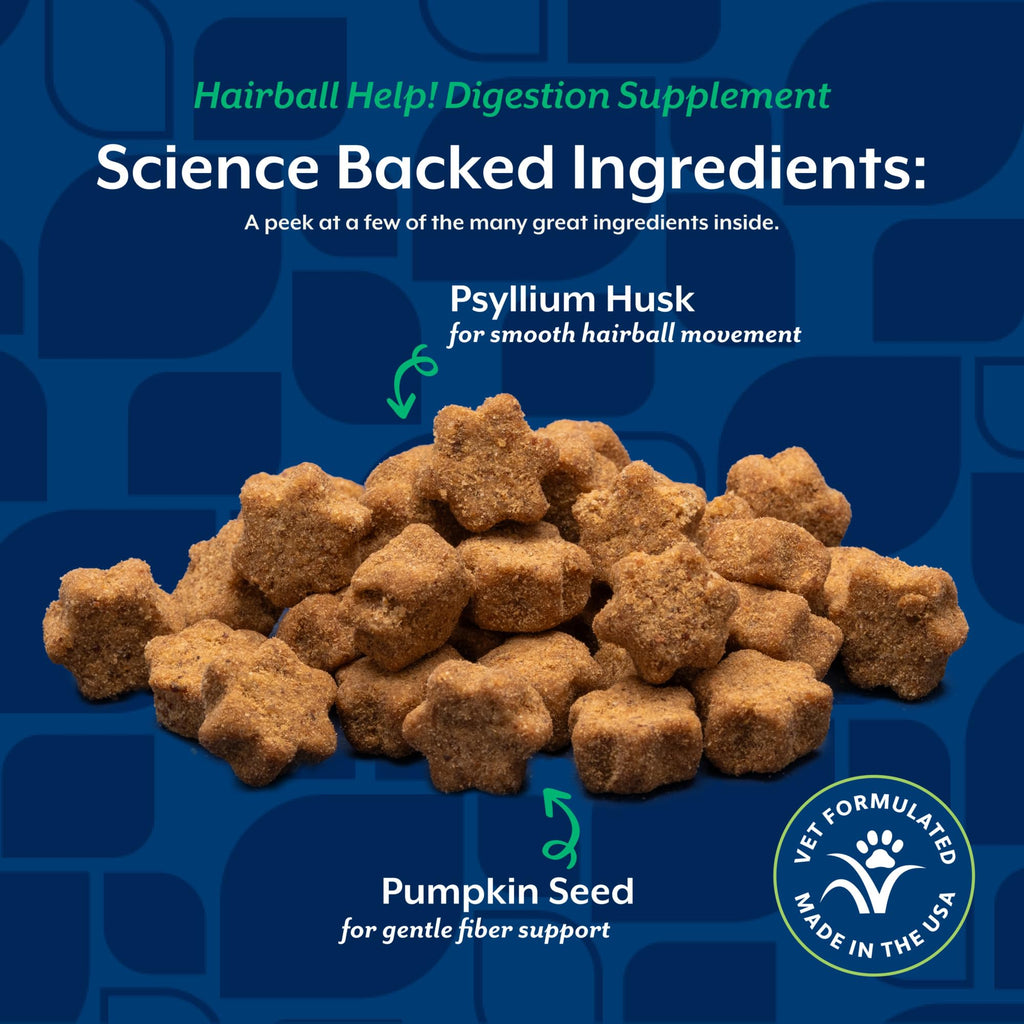 Hairball Aid Supplement for Cats Plus Pumpkin 60 Soft Chews E25529